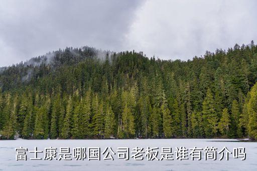 太富集團跟富士康什么關系,富士康集團主要生產什么產品