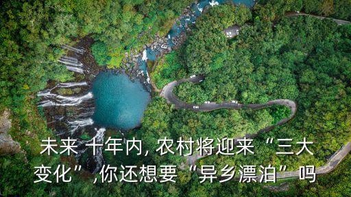 未來十年中國農村狀況,馬云說未來十年農村