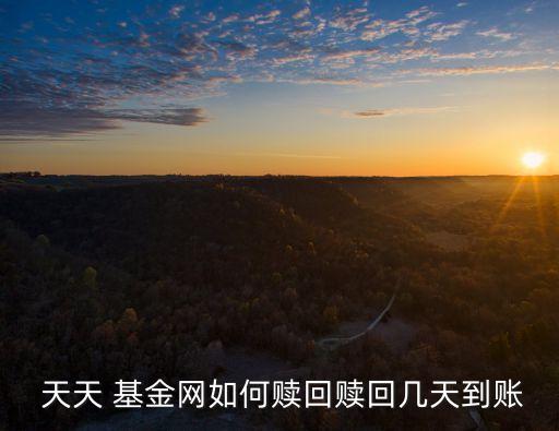 天天基金網賣基金快速取現,天天網基金