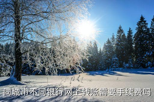 同城市不同銀行網上轉賬需要手續費嗎