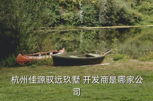  杭州佳源馭遠玖墅 開發商是哪家公司