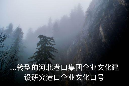 ...轉型的河北港口集團企業文化建設研究港口企業文化口號