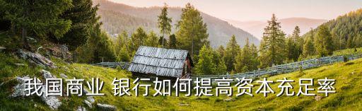 我國商業 銀行如何提高資本充足率