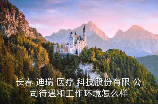 長春 迪瑞 醫療 科技股份有限 公司待遇和工作環境怎么樣