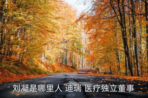 劉凝是哪里人 迪瑞 醫療獨立董事