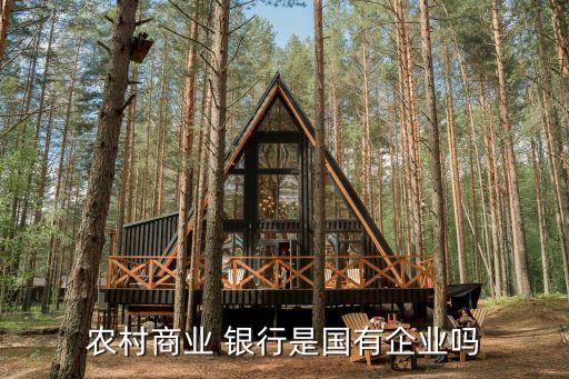 農村商業 銀行是國有企業嗎