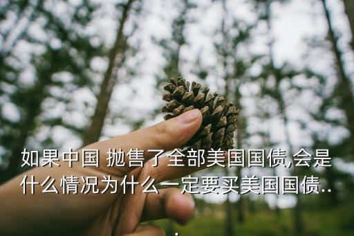 如果中國 拋售了全部美國國債,會(huì)是什么情況為什么一定要買美國國債...