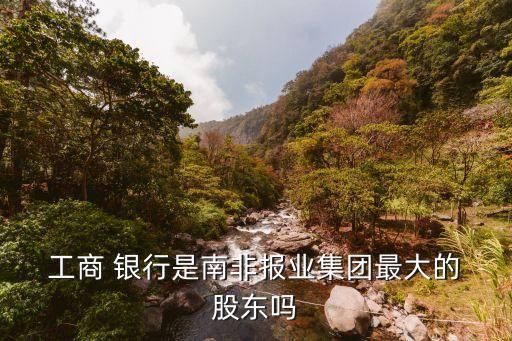  工商 銀行是南非報業集團最大的 股東嗎