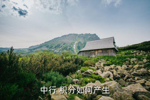 中行 積分如何產生
