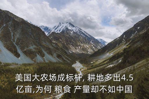 中國占世界耕地的7%美國糧食產量