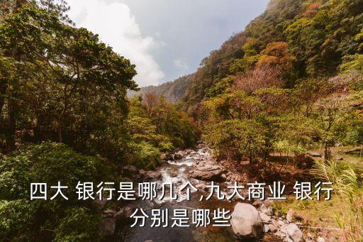 四大 銀行是哪幾個,九大商業 銀行分別是哪些