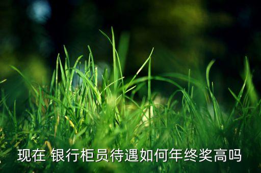 現在 銀行柜員待遇如何年終獎高嗎