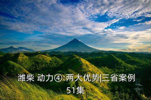  濰柴 動力④:兩大優勢|三省案例51集