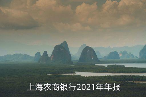  上海農商銀行2021年年報