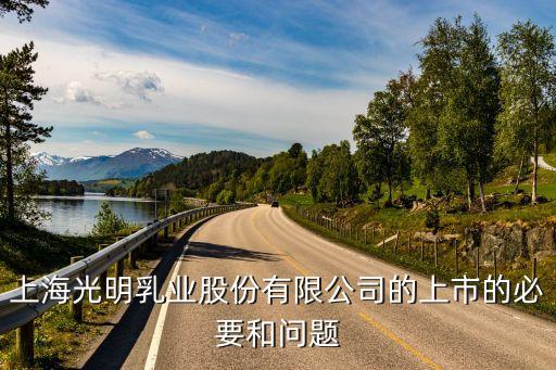 上海光明乳業股份有限公司的上市的必要和問題