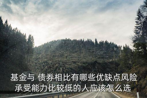 基金與 債券相比有哪些優缺點風險承受能力比較低的人應該怎么選