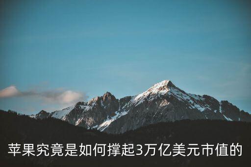 蘋(píng)果究竟是如何撐起3萬(wàn)億美元市值的