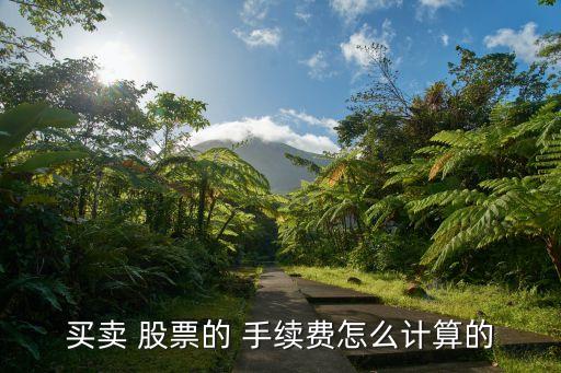 股票買進和賣出都要收手續費嗎