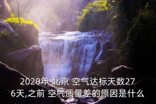 2020年 北京 空氣達標天數276天,之前 空氣質量差的原因是什么