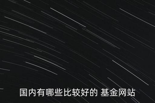 國內有哪些比較好的 基金網站