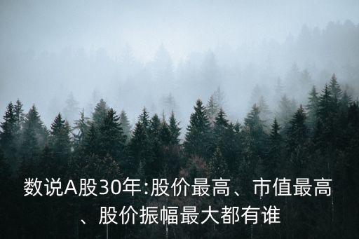 數(shù)說A股30年:股價最高、市值最高、股價振幅最大都有誰