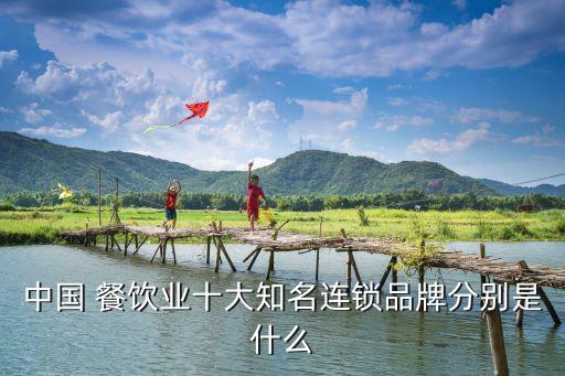 中國 餐飲業十大知名連鎖品牌分別是什么