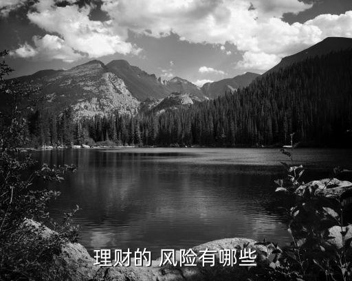理財的 風險有哪些