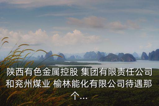 陜西有色金屬控股 集團有限責任公司和兗州煤業 榆林能化有限公司待遇那個...