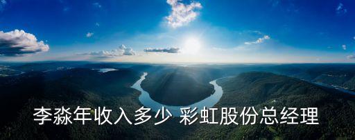 李淼年收入多少 彩虹股份總經理