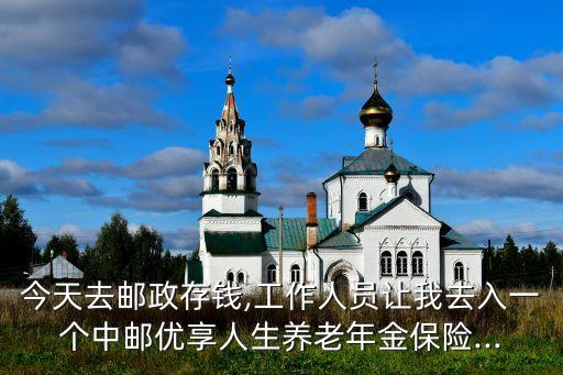 今天去郵政存錢,工作人員讓我去入一個中郵優享人生養老年金保險...