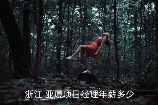  浙江 亞廈項目經理年薪多少