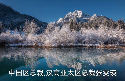 漢高中國區總裁,漢高亞太區總裁張雯瑛