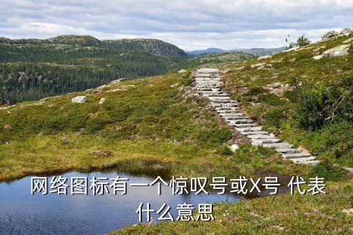  網絡圖標有一個驚嘆號或X號 代表什么意思