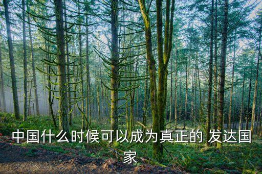 中國有望成為發達國家,中國何時成為發達國家時間