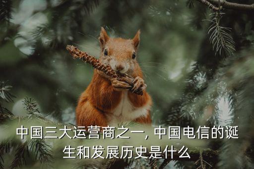 中國三大運營商之一, 中國電信的誕生和發展歷史是什么