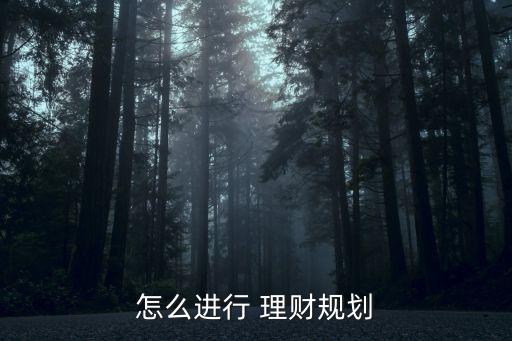 怎么進行 理財規劃