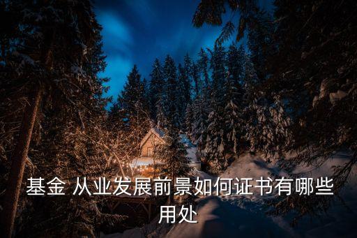 基金從業資格工資