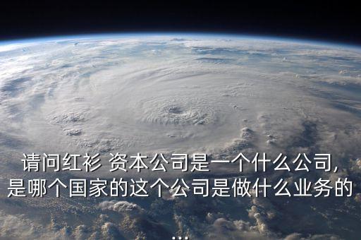 請問紅衫 資本公司是一個什么公司,是哪個國家的這個公司是做什么業務的...
