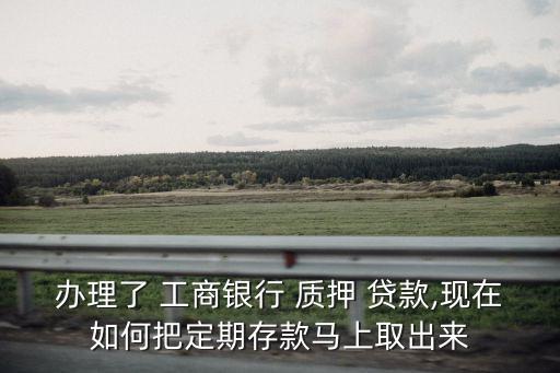 工商銀行質押貸款可以提前解除嗎