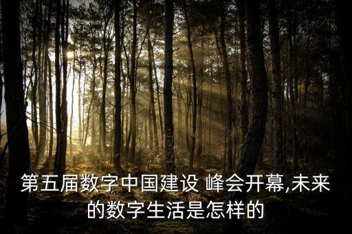 第五屆數字中國建設 峰會開幕,未來的數字生活是怎樣的