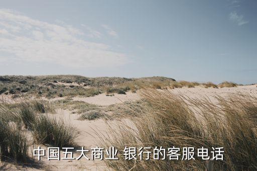 中國五大商業 銀行的客服電話