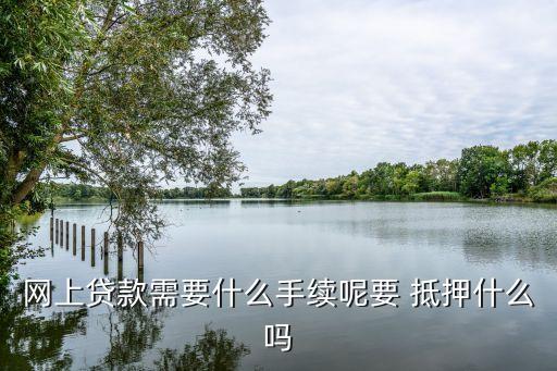 網上貸款需要什么手續呢要 抵押什么嗎