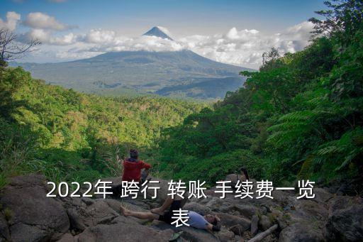 2022年 跨行 轉賬 手續費一覽表