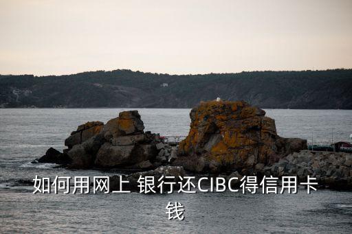 如何用網上 銀行還CIBC得信用卡錢