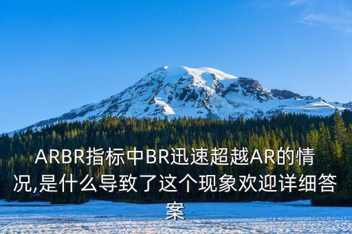 ARBR指標中BR迅速超越AR的情況,是什么導致了這個現象歡迎詳細答案