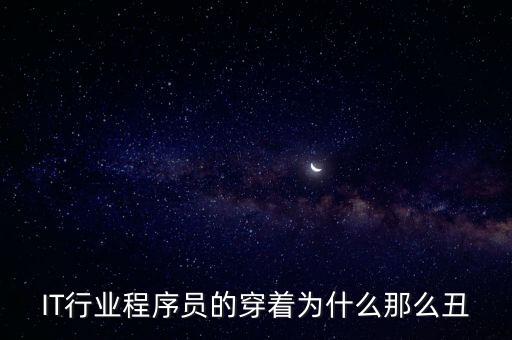 IT行業程序員的穿著為什么那么丑