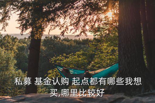 私募基金多少錢起點,發行一只私募基金需要多少錢