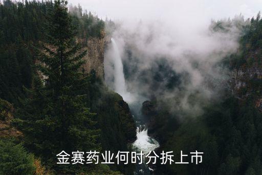金賽藥業何時分拆上市