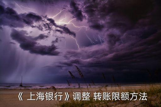 上海銀行怎么網上轉賬
