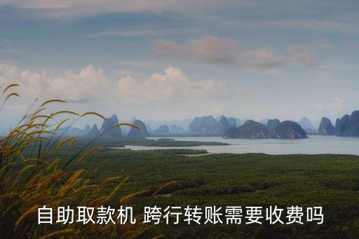 自助取款機 跨行轉賬需要收費嗎